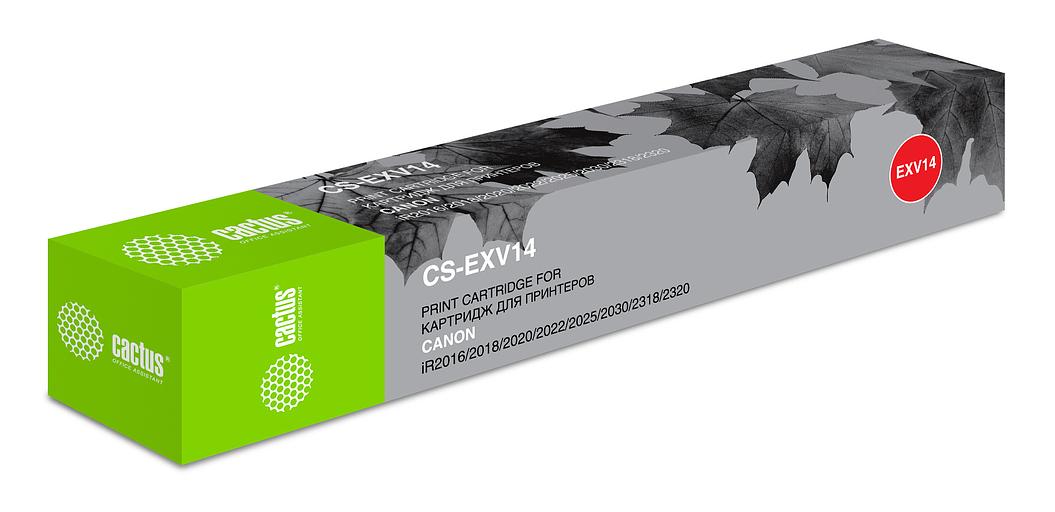 Картридж лазерный Cactus CS-EXV14 C-EXV14 черный (8300стр.) для Canon iR2016/2018/2020/2022/2025/2030/2318/2320 фото 1
