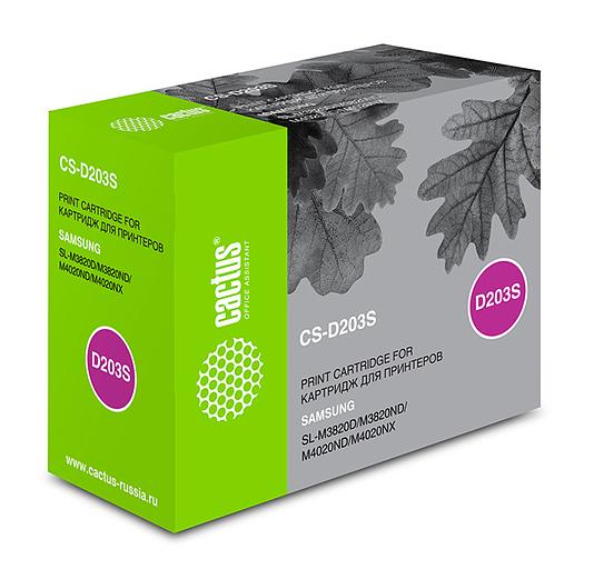 Картридж лазерный Cactus CS-D203S MLT-D203S черный (3000стр.) для Samsung SL-M3820D/M3820ND/M4020ND/M4020NX фото 1