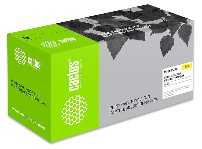 Картридж лазерный Cactus CS-Q6462AR Q6462A желтый (12000стр.) для HP CLJ 4730 фото 1