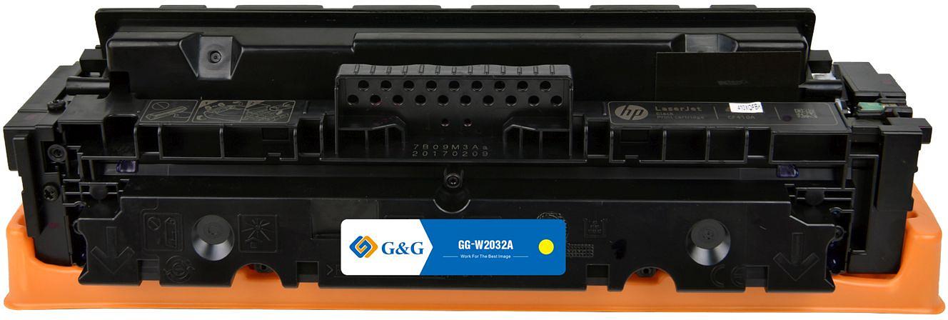Картридж лазерный G&G GG-W2032A 415A (есть ограничения по прошивке) желтый (2100стр.) для HP LJ M454/MFP M479 фото 2