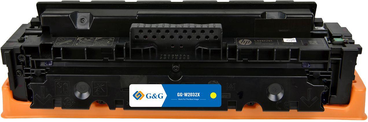 Картридж лазерный G&G GG-W2032X 415X (есть ограничения по прошивке) желтый (6000стр.) для HP LJ M454/MFP M479 фото 2