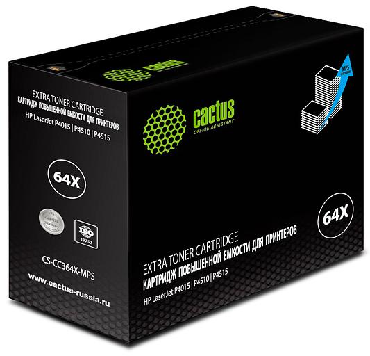 Картридж лазерный Cactus CS-CC364X-MPS CC364XX черный (30000стр.) для HP LJ P4015/P4515 фото 1