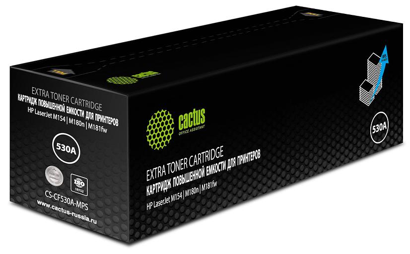 Картридж лазерный Cactus CS-CF530A-MPS CF530X черный (3300стр.) для HP LaserJet M154/M180n/M181fw фото 1