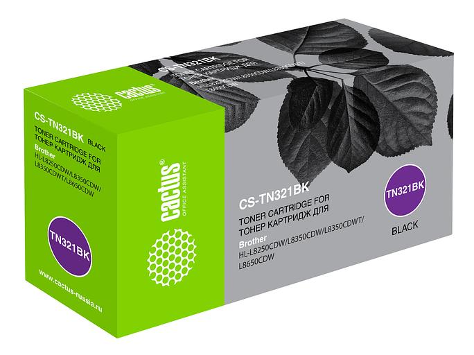 Картридж лазерный Cactus CS-TN321BK TN-321K черный (2500стр.) для Brother HL-L8250CDN/MFC-L8650CDW фото 1