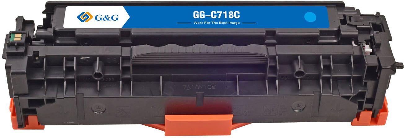 Картридж лазерный G&G GG-C718C голубой (2900стр.) для Canon MF8330i/MF8330/MF8350/LBP7200 фото 2