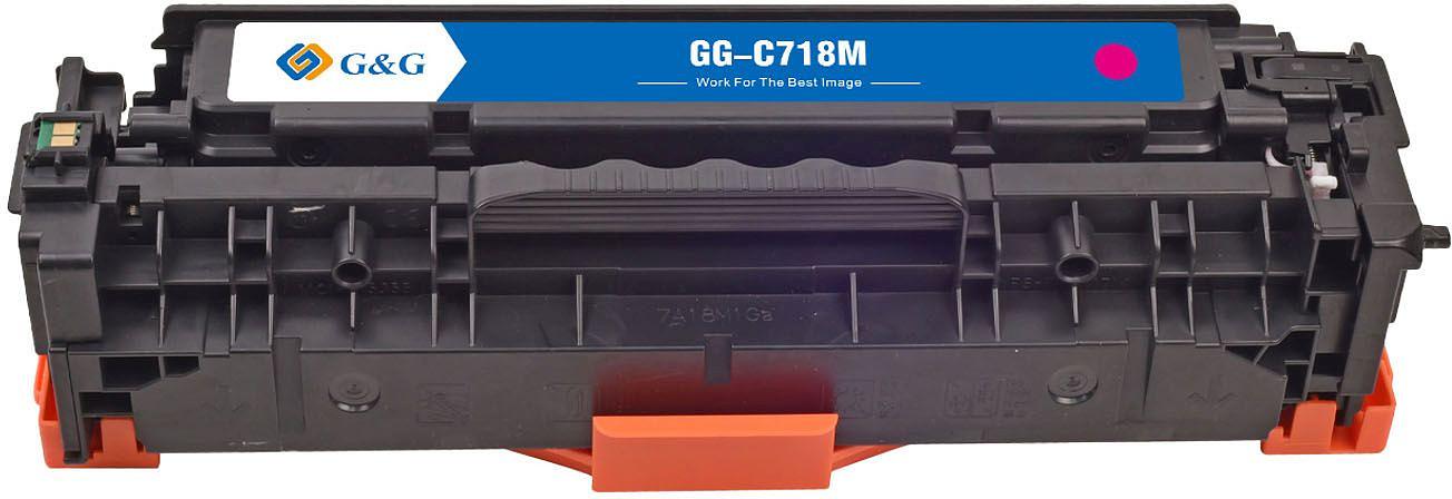 Картридж лазерный G&G GG-C718M пурпурный (2900стр.) для Canon MF8330i/MF8330/MF8350/LBP7200 фото 2