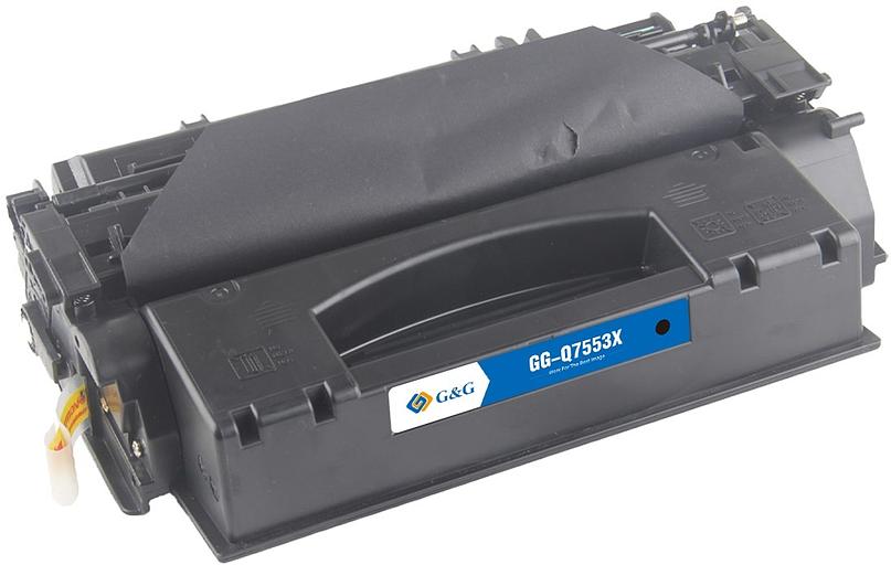 Картридж лазерный G&G GG-Q7553X черный (7000стр.) для HP LJ P2010/P2014/P2015/M2727nf MFP фото 1