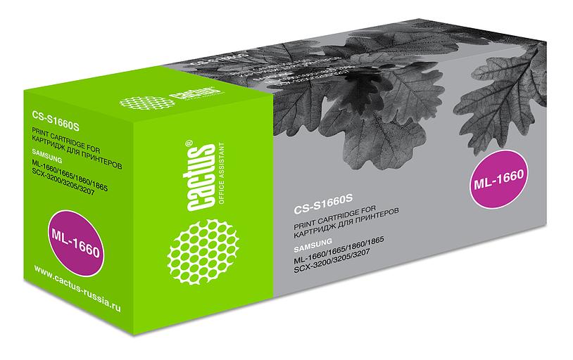 Картридж лазерный Cactus CS-S1660S MLT-D104S черный (1500стр.) для Samsung ML-1660/1665/SCX-3205/3207 фото 1