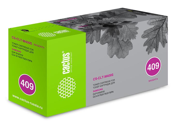 Картридж лазерный Cactus CS-CLT-M409S CLT-M409S пурпурный (1000стр.) для Samsung CLP-310/315/CLX-3170/3175/3175FN фото 1