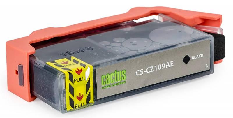 Картридж струйный Cactus CS-CZ109AE №655 черный (21.6мл) для HP DJ IA 3525/5525/4525 фото 2