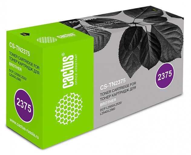 Картридж лазерный Cactus CS-TN2375 TN-2375 черный (2600стр.) для Brother DCP L2500/L2520/L2540/L2560 фото 1