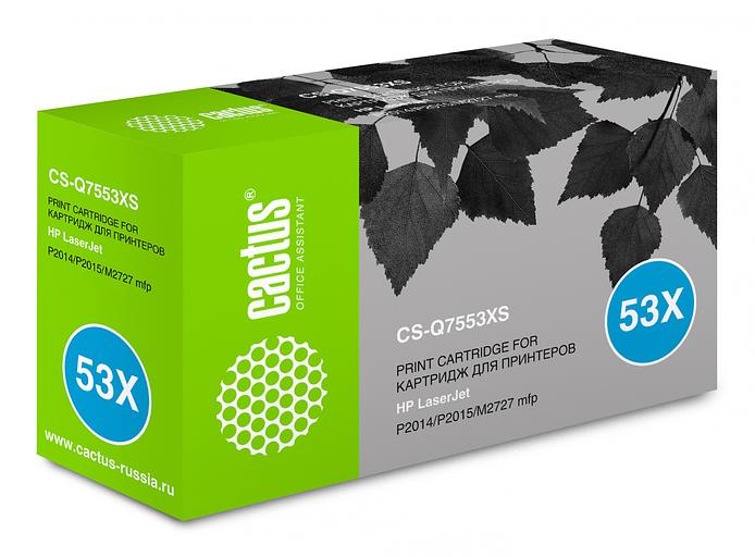Картридж лазерный Cactus CS-Q7553XS Q7553X черный (7000стр.) для HP P2014/P2015/M2727 фото 6