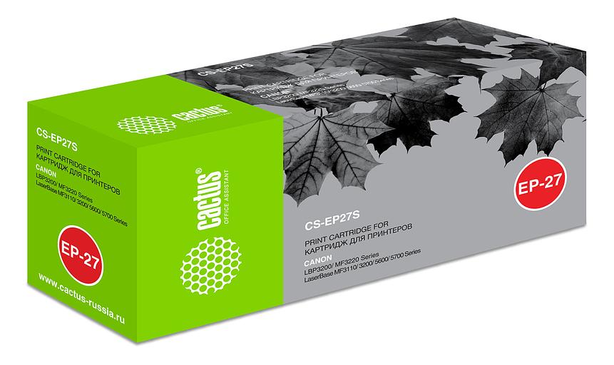 Картридж лазерный Cactus CS-EP27S EP-27 черный (2500стр.) для Canon LBP3200/MF3220/3110/3200/5600 фото 6