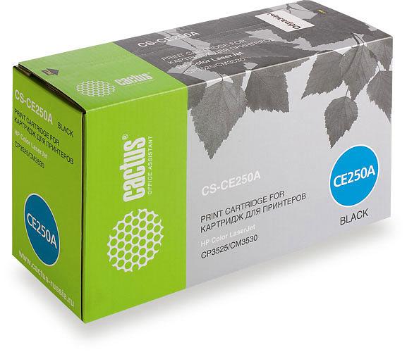Картридж лазерный Cactus CS-CE250A CE250A черный (5000стр.) для HP CLJ CP3525/CM3533 фото 1