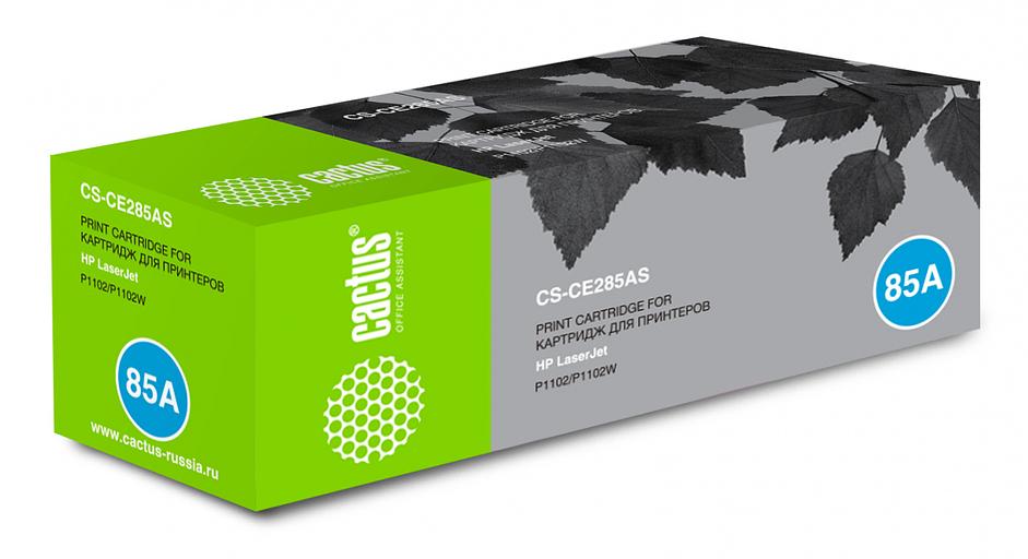 Картридж лазерный Cactus CS-CE285AS CE285A черный (1600стр.) для HP LJ P1102/P1102W/M1130/M1132 фото 1