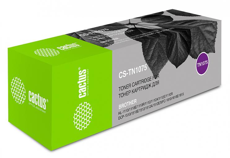 Картридж лазерный Cactus CS-TN1075 TN-1075 черный (1000стр.) для Brother HL-1110/1112/1510/1512/1810/1815 фото 1