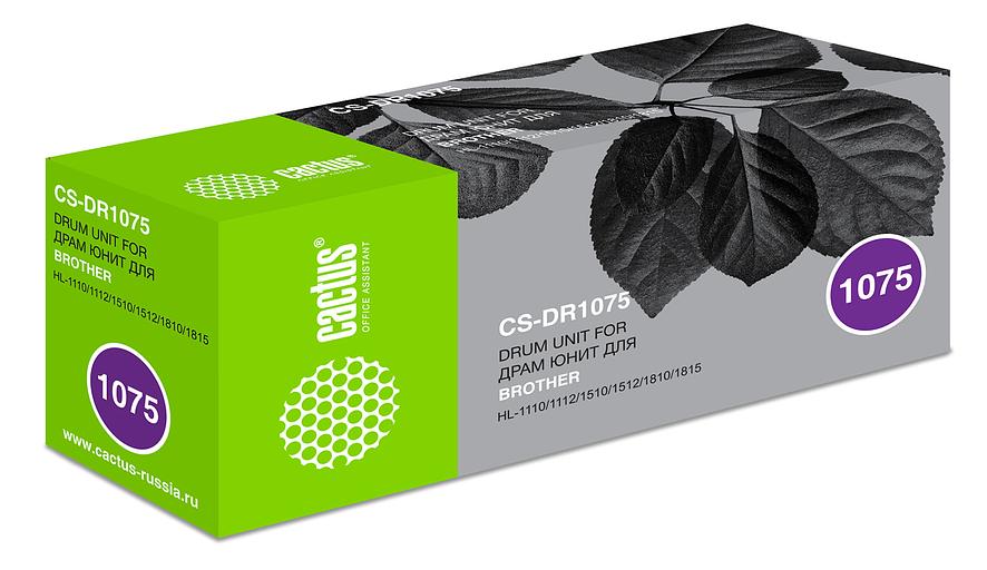 Блок фотобарабана Cactus CS-DR1075 DR-1075 черный ч/б:10000стр. для HL-1110/1112/1510/1512/1810/1815 Brother фото 1