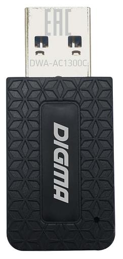 Сетевой адаптер WiFi Digma DWA-AC1300C USB 3.0 фото 1