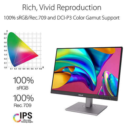 Монитор LCD 24.1"PA248CNV ASUS 90LM05K1-B03370 фото 3