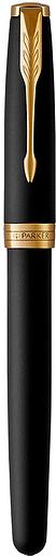 Ручка перьев. Parker Sonnet Core F528 (CW1931516) Matte Black GT F сталь нержавеющая подар.кор. фото 2