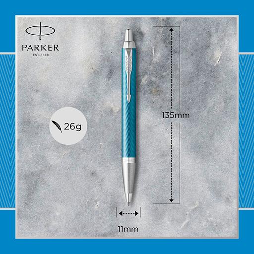 Ручка шариков. Parker IM Premium K318 (CW2143645) Blue Grey CT M син. черн. подар.кор. фото 3