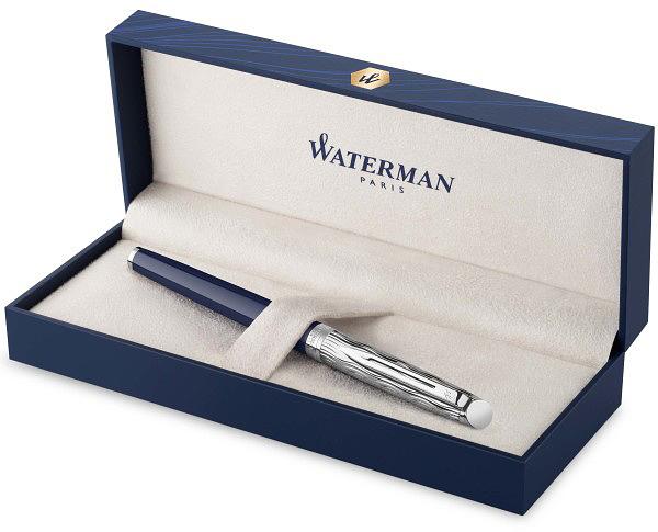 Ручка перьев. Waterman Hemisphere L`Essence du Bleu (CW2166467) LaqBlue CT F сталь нержавеющая подар.кор. фото 8