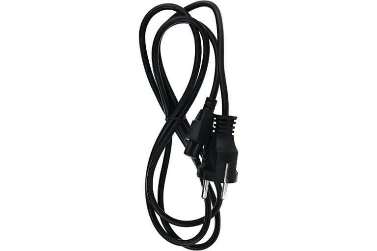 Кабель питания для ноутбуков, 3-pin, с заземлением, 220V (Европейский стандарт) 1,8m VCOM TP022-1.8-BK фото 1