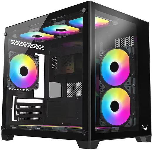 Корпус Formula Crystal Z5 черный без БП mATX 1x120mm 2xUSB2.0 1xUSB3.0 audio bott PSU фото 1