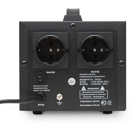 Стабилизатор напряжения Powerman AVS 500D Black (6015735) AVS 500 D Black (445932) {6} фото 3