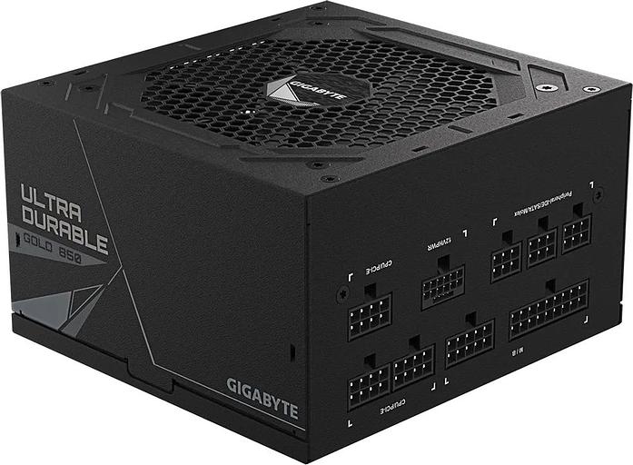 Блок питания Gigabyte ATX 850W GP-UD850GM GP5 80+ gold 24+2x(4+4) pin APFC 120mm fan 8xSATA Cab Manag RTL фото 1
