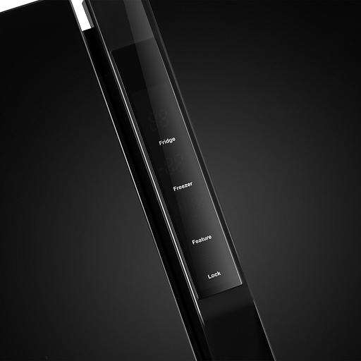 Холодильник Hyundai CS6503FV черное стекло (двухкамерный) фото 9