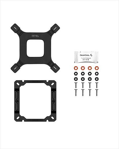 Кулер для процессора DEEPCOOL AG400 BK ARGB LGA1700/1200/115X/AM5/AM4 (18шт/кор, TDP 220W, PWM, ARGB Fan 120mm, 4 тепл. Трубки, черный) RET (AG400 BK ARGB) фото 5