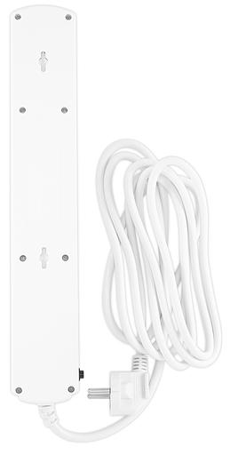 Сетевой фильтр Ippon BK-6-EU-3-10-W 3м (6 розеток) белый (коробка) фото 3