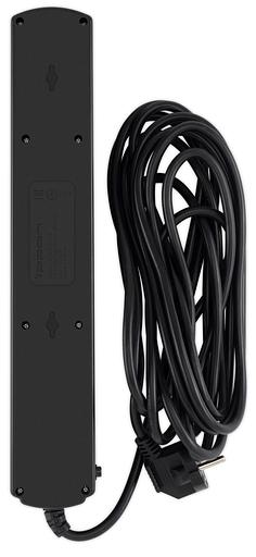 Сетевой фильтр Ippon BK-6-EU-5-10-B 5м (6 розеток) черный (коробка) фото 3