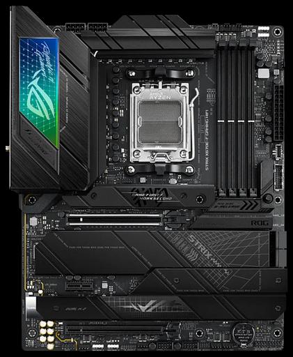 Материнская плата ASUS ROG STRIX X670E-F GAMING WIFI, Socket AM5, X670, 4*DDR5, HDMI+DP, 4xSATA3 + RAID, M2, Audio, Gb LAN, USB 3.2, USB 2.0, ATX; 90MB1BA0-M0EAY0 (ROG STRIX X670E-F GAMING WIFI) фото 1