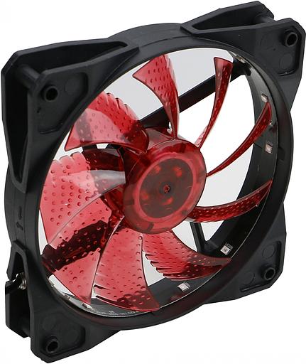 Вентилятор Digma DFAN-LED-RED 3-pin 4-pin(Molex)24dB 160gr LED Ret фото 3