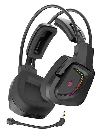 Наушники с микрофоном A4Tech Bloody MR575 черный BT оголовье (MR575) фото 1