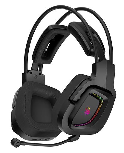 Наушники с микрофоном A4Tech Bloody MR575 черный BT оголовье (MR575) фото 2