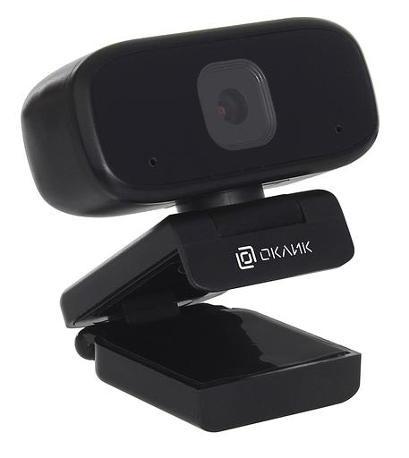 Камера Web Оклик OK-C015HD черный 1Mpix (1280x720) USB2.0 с микрофоном фото 2