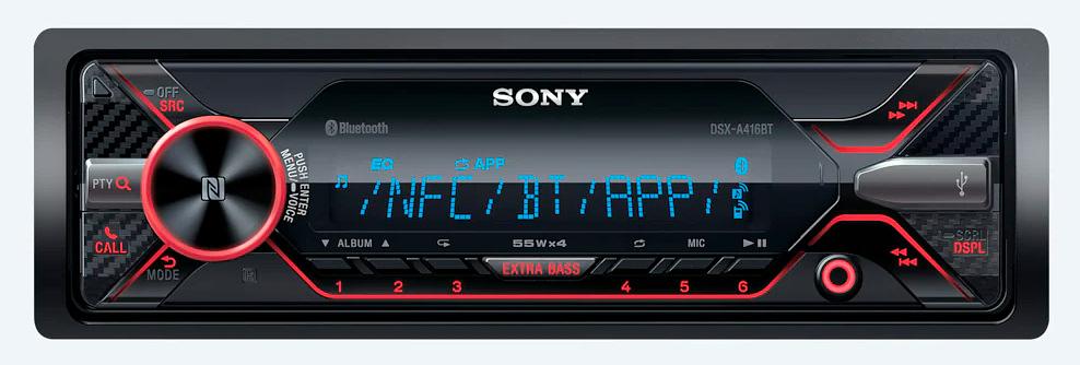 Автомагнитола Sony DSX-A416BT 1DIN 4x55Вт фото 5