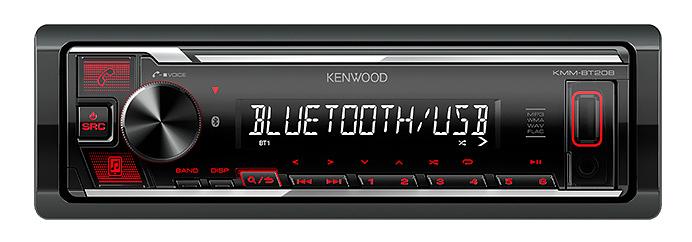 Автомагнитола Kenwood KMM-BT208 1DIN 4x50Вт фото 1