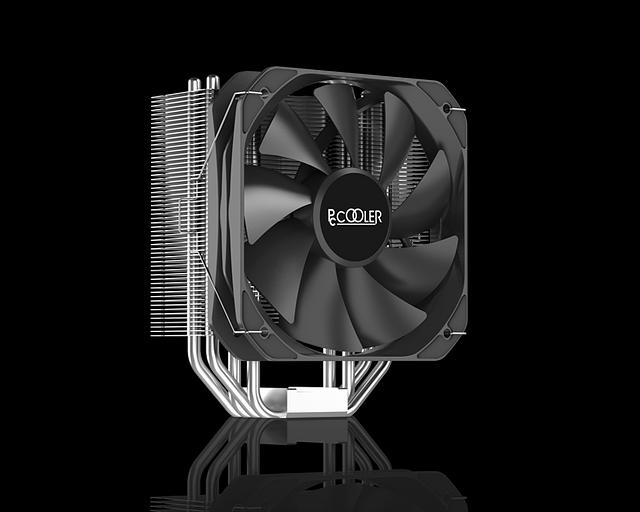 Кулер для процессора PCCooler Paladin 400 S115X/1200/1700/AM4 (20 шт/кор, TDP 200W, 130mm PWM FAN, 4 тепловые трубки 6мм, 800-1600RPM, 18-28,6dBa) (Paladin 400) фото 5