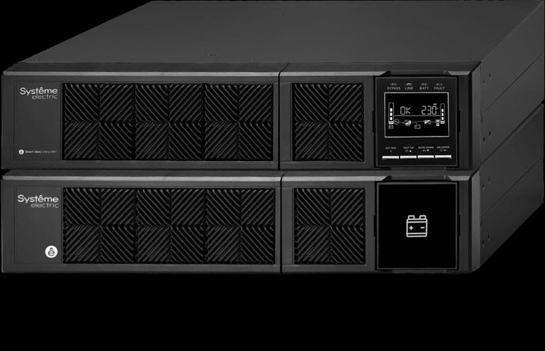 Источник бесперебойного питания Systeme Electriс Smart-Save Online SRV, 6000VA/5400W, On-Line, Extended-run, Rack 4U(Tower convertible), LCD, Out: Hardwire, SNMP Intelligent Slot, USB, RS-232 (SRVSE6KRTXLI4U) фото 1