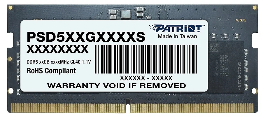 Модуль памяти для ноутбука SODIMM 8GB DDR5-4800 PSD58G480041S PATRIOT фото 1