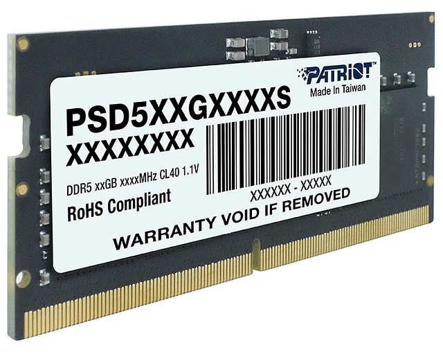 Модуль памяти для ноутбука SODIMM 8GB DDR5-4800 PSD58G480041S PATRIOT фото 3