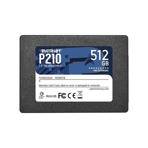 SSD жесткий диск SATA2.5" 512GB P210 P210S512G25 PATRIOT фото 1