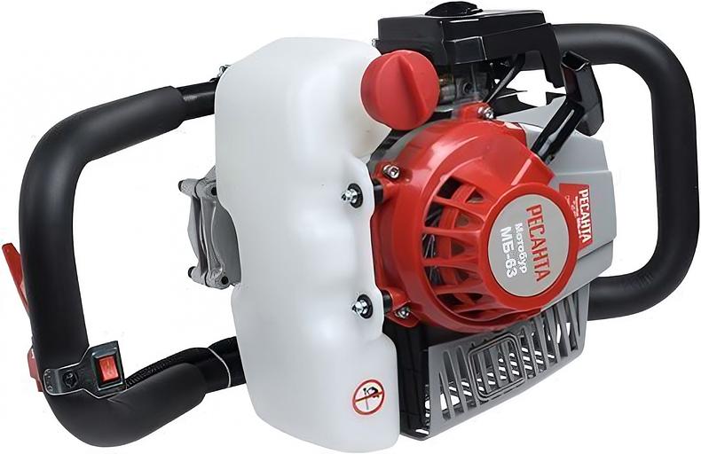 Мотобур Ресанта МБ-63 бытовой 2-х такт. 2400Вт 3.2л.с. 63см3 9000об/мин (70/13/31) фото 2