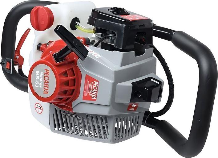 Мотобур Ресанта МБ-63 бытовой 2-х такт. 2400Вт 3.2л.с. 63см3 9000об/мин (70/13/31) фото 3