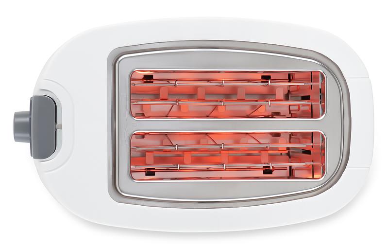 Тостер Hyundai HYT-2301 800Вт белый/серый фото 2