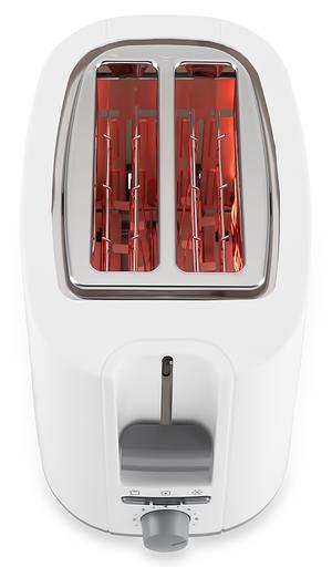 Тостер Hyundai HYT-2301 800Вт белый/серый фото 3